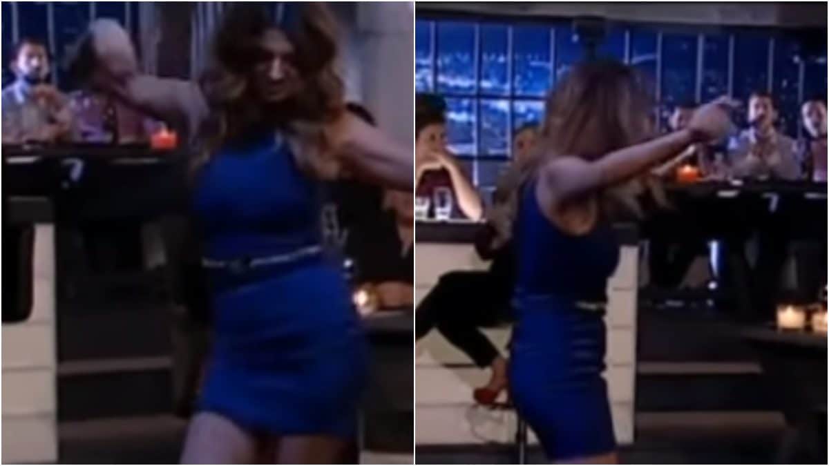 Με sexy κολλητό μίνι και κορμί λαμπάδα: Έδωσε ρέστα με το ζεϊμπέκικό της γνωστή ηθοποιός