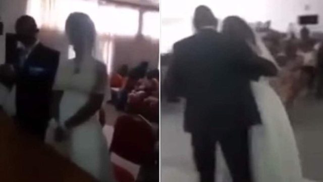 Σοκ και δέος: Η ερωμένη του γαμπρού εισβάλει στο γάμο φορώντας το ίδιο νυφικό με τη νύφη
