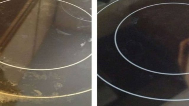 Θα εκπλαγείτε: Βάζει ένα μαγικό συστατικό στην κεραμική εστία της κουζίνας και την κάνει να φαίνεται σαν καινούργια