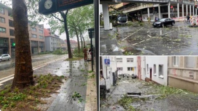 Σκηνές τρόμου στη Γερμανία: Ανεμοστρόβιλος «σαρώνει» τα πάντα – Τραυματίστηκαν 30 άτομα, ενώ ξηλώθηκαν σκεπές και έπεσαν δέντρα (video)