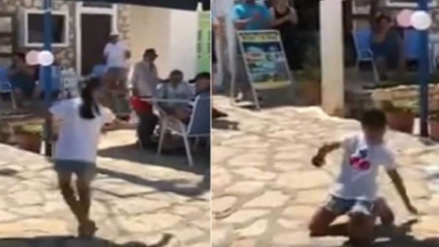 Μικρούλα χορεύει ζεϊμπέκικο στο Καστελόριζο και δείχνει τι θα πει ελληνική ψυχή!