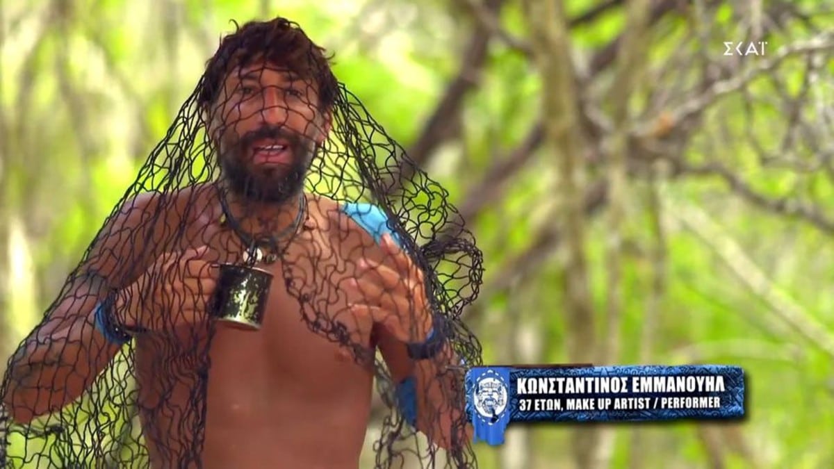Survivor 5 – Επικός Κωνσταντίνος Εμμανουήλ: Έβαλε πέπλο για τον γάμο Βρισηίδας και Μαρτίκα – «Είναι όλο λάθος» (Video)