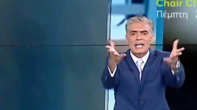 Άνω κάτω το στούντιο με τον Νίκο Ευαγγελάτο: Οργισμένος φώναζε «βλέπω έναν μάγκα…» (Video)