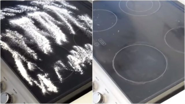 Το έκαναν και οι γιαγιάδες: Το αλάνθαστο κόλπο για το καθάρισμα της κεραμικής εστίας – Θα σας «λύσει» τα χέρια!