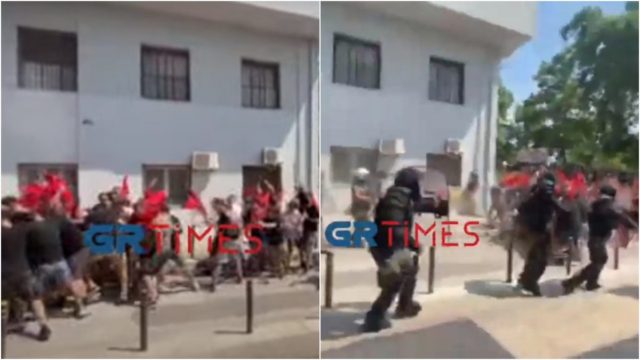 ΑΠΘ: Νέα επεισόδια και πετροπόλεμος μεταξύ φοιτητών και Αστυνομίας (video)