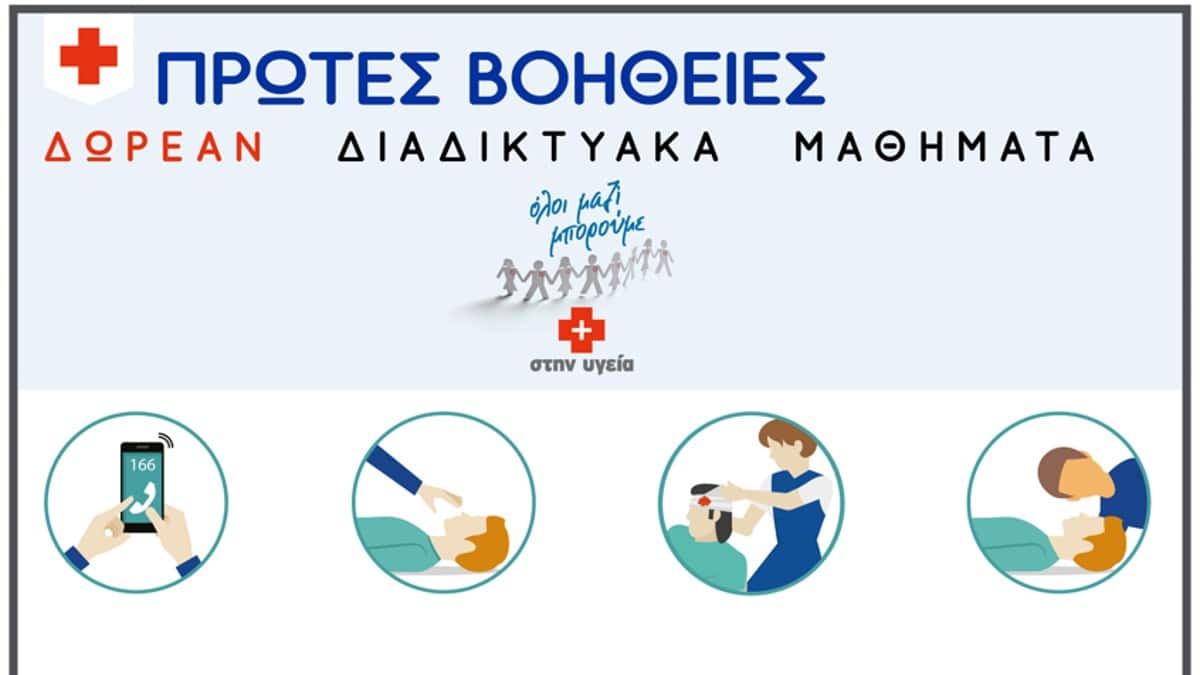 Δωρεάν Διαδικτυακά Μαθήματα Πρώτων Βοηθειών το Καλοκαίρι 2022