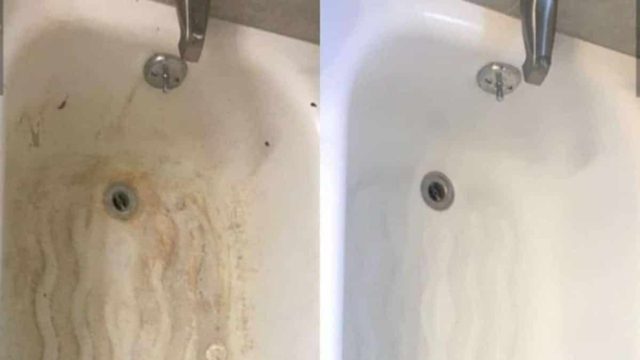Άλατα και σκουριά καταστρέφουν τη μπανιέρα σας – «Εξοντώστε» τα με 2 εύκολους τρόπους!