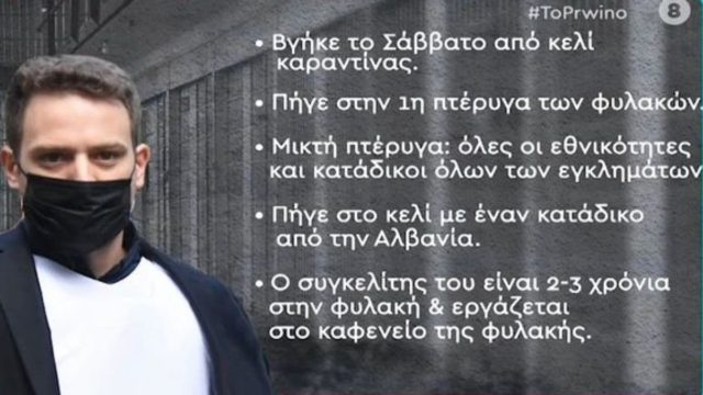 Έγκλημα στα Γλυκά Νερά: Με αυτόν “μοιράζεται” το ίδιο κελί ο Μπάμπης Αναγνωστόπουλος – Το νέο του αίτημα (Video)