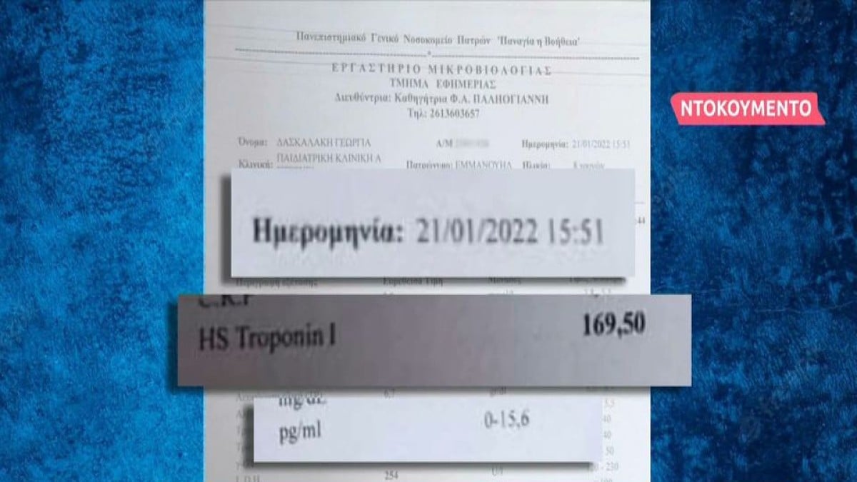 Νεκρά παιδιά στην Πάτρα: Στο «φως» οι εξετάσεις της Τζωρτζίνας μία εβδομάδα πριν πεθάνει – Ραγδαίες εξελίξεις με νέα ντοκουμέντα (Video)