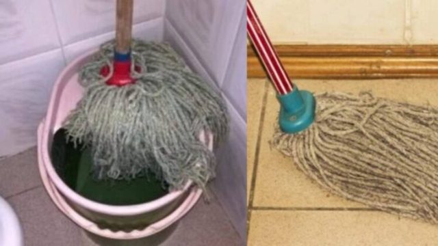 Μυρίζει άσχημα η σφουγγαρίστρα; Το κόλπο της γιαγιάς με 2 υλικά από την κουζίνα που θα την κάνει… Καινούρια