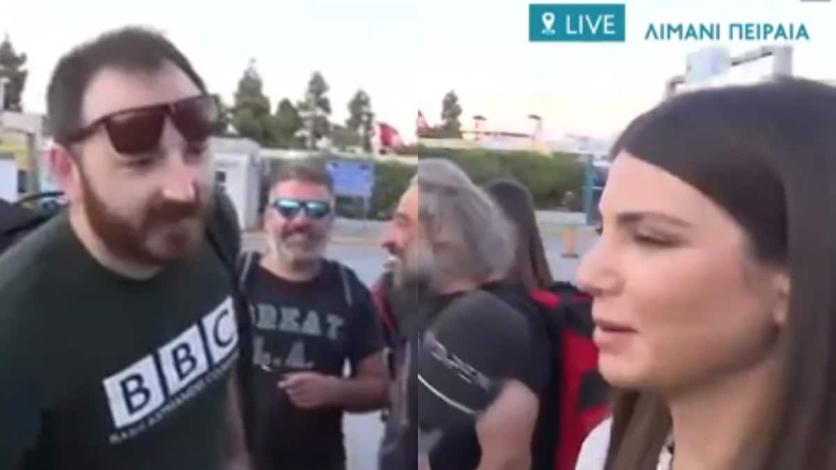 “Είστε έτοιμοι για mute;” – “Πάγωσε” η ρεπόρτερ του Open με ταξιδιώτη στον Πειραιά (video)