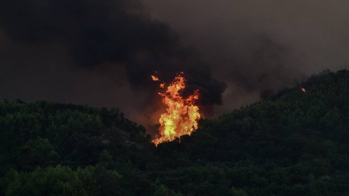 Φωτιά στη Μάνδρα: Καλύτερη η εικόνα από το μέτωπο – Υπό έλεγχο αυτή την ώρα
