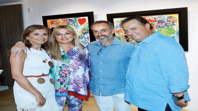 Οι καρδιές του Mr. Brainwash χτύπησαν στους ρυθμούς της Μυκόνου