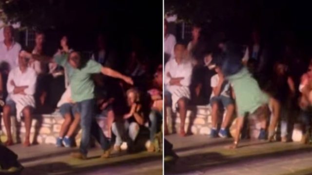 Άντρας χορεύει μερακλίδικα ζεϊμπέκικο με κωλοτούμπες και ξεσηκώνει τους πάντες!