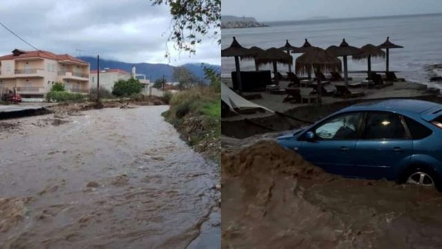 Βιβλική καταστροφή στη Θάσο: Εικόνες σοκ – Πλημμύρισαν δρόμοι, σπίτια και ξενοδοχεία (φωτο)
