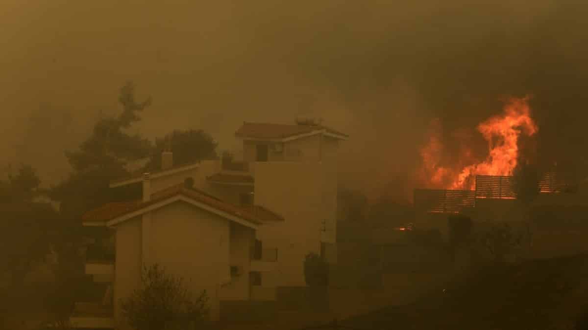 Φωτιά στην Πεντέλη: Κάτοικος έτρεχε μες στις φλόγες και τον κυνηγούσαν οι αστυνομικοί για να τον σώσουν (Video)