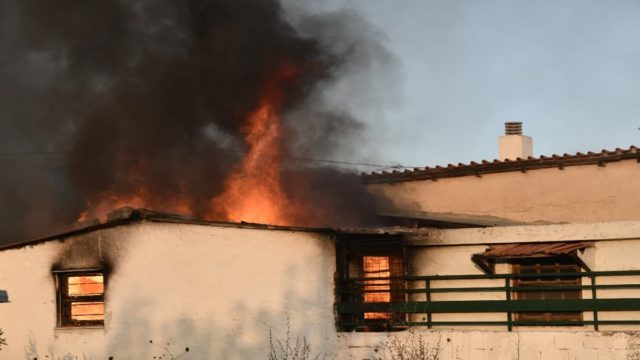 Φωτιά στην Πεντέλη: Πληροφορίες για εγκλωβισμένα άτομα στον λόφο Παλλήνης! Εκρήξεις από υψηλή τάση (Video)