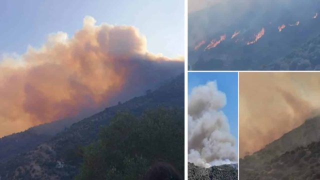 Φωτιά στην Σάμο: Συνεχίζεται η μάχη με τις φλόγες! Εκκενώθηκαν τρεις οικισμοί – Στη «μάχη» ξανά τα εναέρια μέσα (Video)
