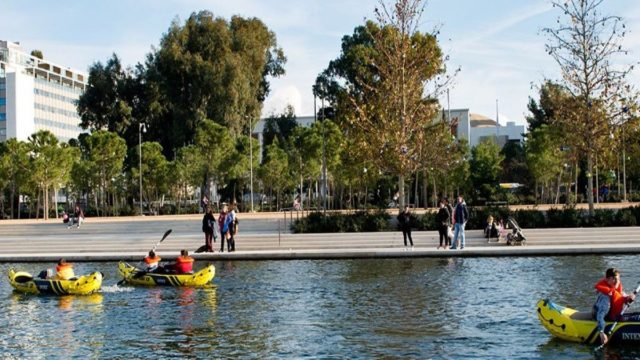 Καγιάκ στο Κανάλι του Κέντρου Πολιτισμού Σταύρος Νιάρχος