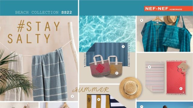 NEF-NEF Homeware: Η νέα συλλογή «Beach» είναι φέτος πιο πλούσια από ποτέ