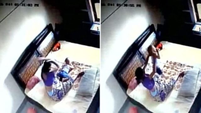 Υποπτευόταν πως η γυναίκα του χτυπάει το παιδί τους – Θα σας σοκάρει αυτό που κατέγραψε η κρυφή κάμερα!