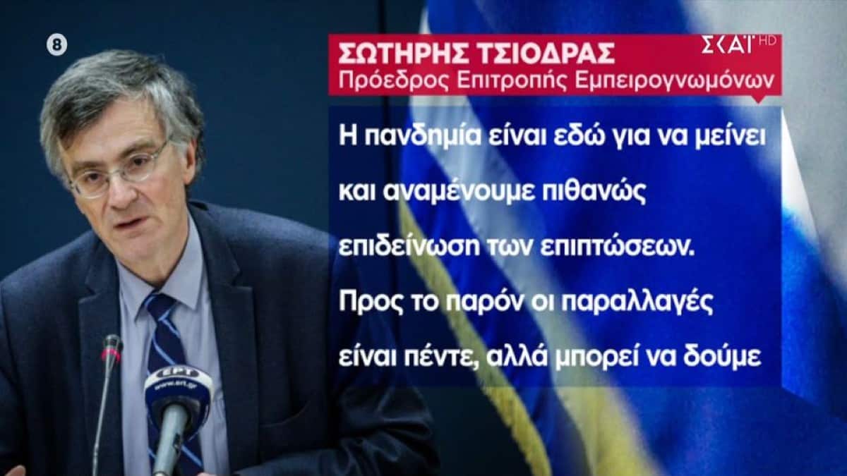 Συναγερμός Σωτήρη Τσιόδρα για τον κορωνοϊό: «Οι παραλλαγές είναι 5 αλλά θα δούμε περισσότερες» – Τι είπε για νέα μέτρα (Video)