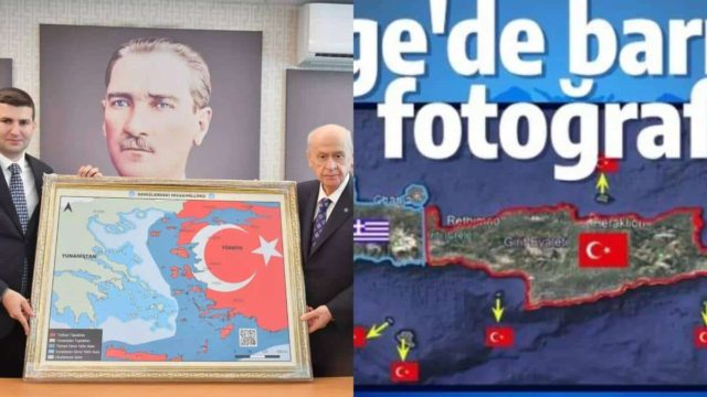 Μέχρι πού θα τραβήξουν το «σχοινί» οι Τούρκοι; Η μία ακραία πρόκληση μετά την άλλη – «Τα 3/4 της Κρήτης μας ανήκουν» (photo)