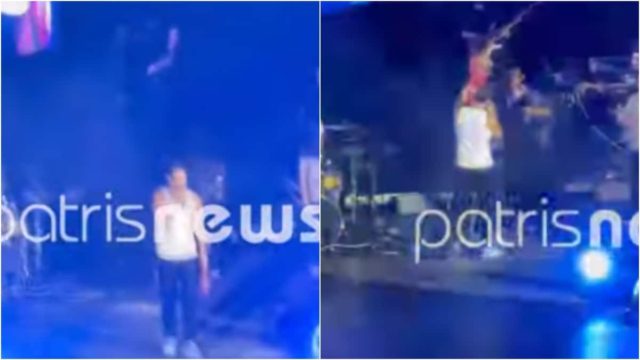 Νεο “πεσκέσι” για τον Κωνσταντίνο Αργυρό – Θαυμάστρια πέταξε ξανά… σουτιέν στον τραγουδιστή (video)