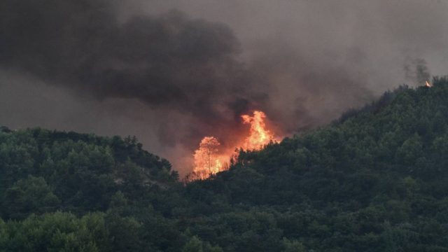 Φωτιά στην ανατολική Μάνη