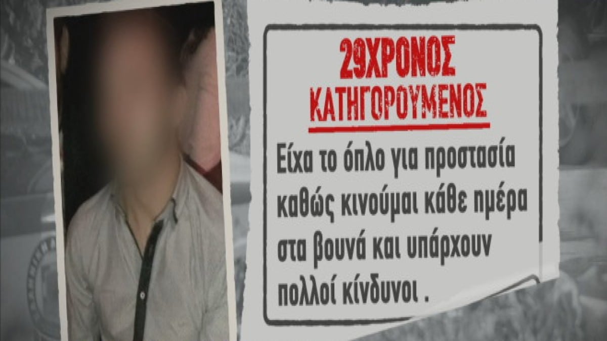 Έγκλημα στην Άρτα: Οι ισχυρισμοί του 29χρονου για το όπλο που είχε μαζί του – Τι θα υποστηρίξει στον ανακριτή (Video)