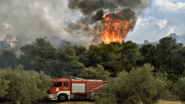 Πύρινα μέτωπα στην Ελλάδα: Σε ύφεση η φωτιά στην Κέρκυρα – Καλύτερη η εικόνα σε Κορινθία και Αμαλιάδα (photos + video)