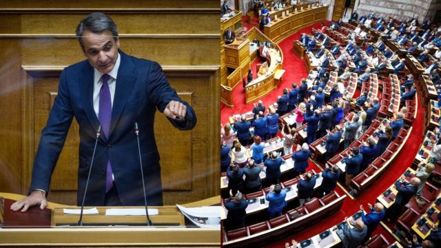 «Κεραυνοί» Μητσοτάκη κατά Τσίπρα: «Δε γνωρίζω ποιους παρακολουθεί η ΕΥΠ – Καταθέστε πρόταση μομφής, αλλιώς είστε θρασύδειλος πολιτικός» (video)