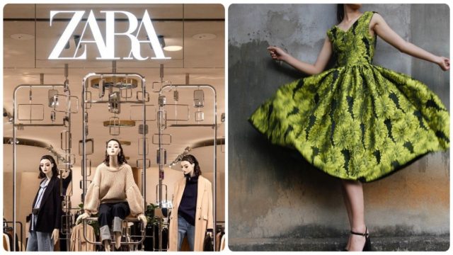 “Βούλιαξαν” τα Zara στην Ερμού: Η αιτία είναι αυτό το σατινέ animal print φόρεμα