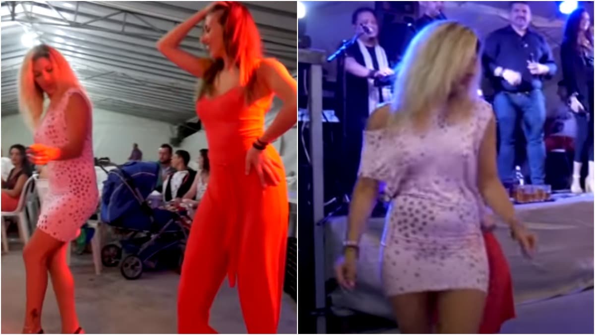 “Τα παιξε” ο τραγουδιστής: Δίμετρες κουκλάρες “ρίχνουν” τη πίστα με το τσιφτετέλι τους (video)