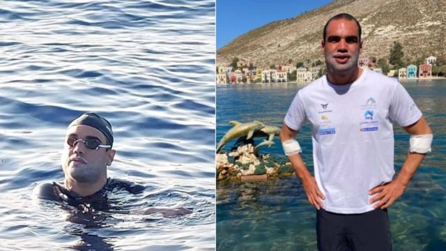 Σπύρος Χρυσικόπουλος: Κολύμπησε από τη Ρόδο στο Καστελόριζο σε 64 ώρες χωρίς διακοπή
