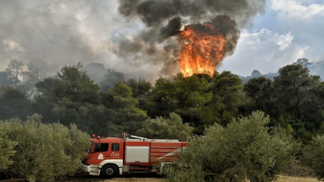 Φωτιά στη Σαλαμίνα – Συναγερμός στην Πυροσβεστική