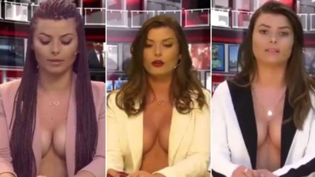 Αλβανικό κανάλι έβαζε τις παρουσιάστριες να λένε δελτίο ειδήσεων τόπλες!
