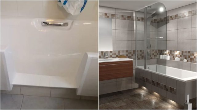 Μπανιέρα “αλφάδι”: Το καθαριστικό κόλπο με μαγειρική σόδα και 2 ακόμα υλικά για πεντακάθαρα πλακάκια και μπανιέρα