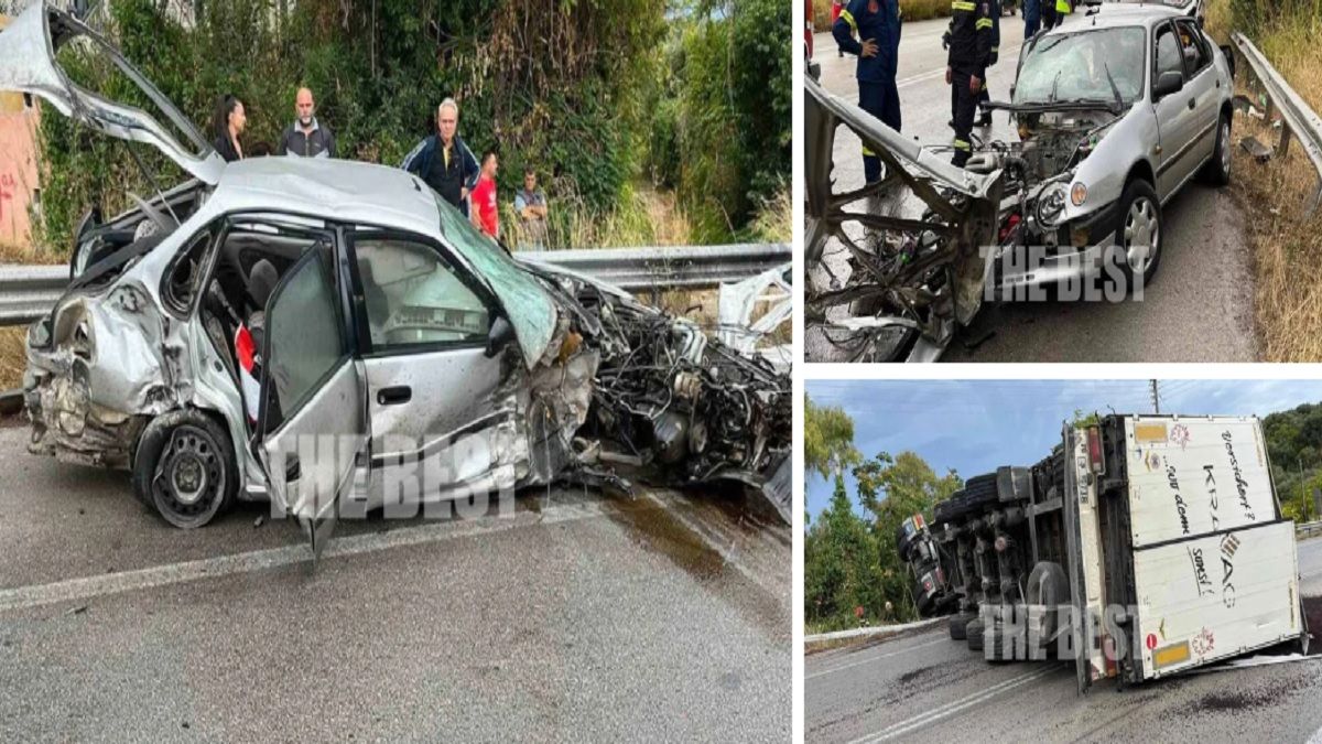 Θανατηφόρο τροχαίο στην Πατρών-Πύργου: Μία νεκρή & δύο τραυματίες (photos)