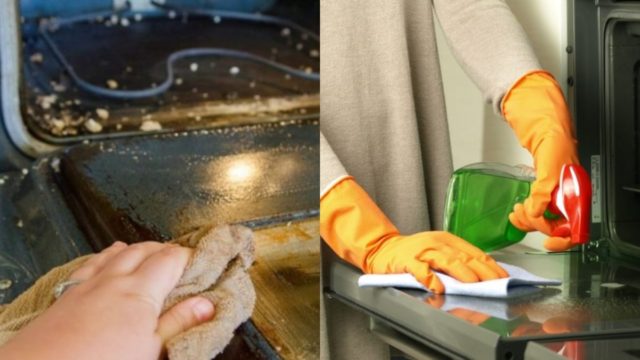 Το δραστικό σπρέι με μαγειρική σόδα και 1 ακόμα υλικό που εξαφανίζει τα λίπη από τον φούρνο