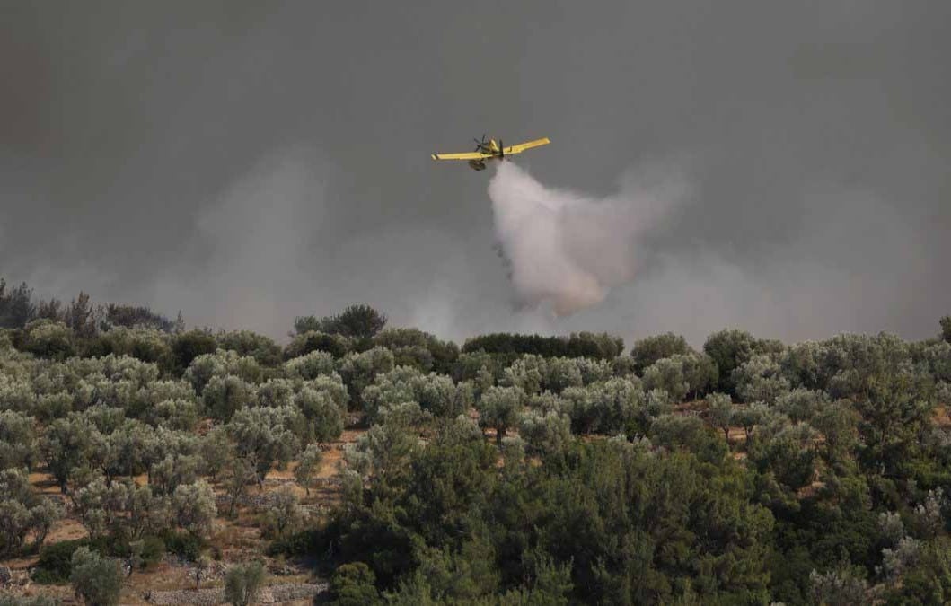 Ναύπακτος: Φωτιά σε εξέλιξη σε δασική περιοχή
