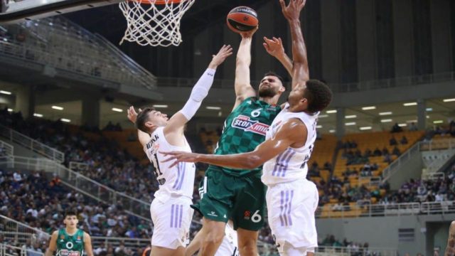 Παναθηναϊκός – Ρεάλ Μαδρίτης (68-71): Λύγισε στα σημεία από αστοχία και το τρίποντο – μαχαιριά του Σέρχιο Γιουλ