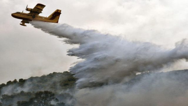 Φωτιά στα Αστεραίικα Ηλείας – Στη «μάχη» επίγειες και εναέριες δυνάμεις