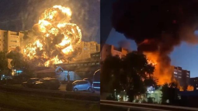 Συνταρακτικό βίντεο: Η στιγμή της συντριβής ρωσικού στρατιωτικού αεροσκάφους στον 9οροφο κτίριο (video)