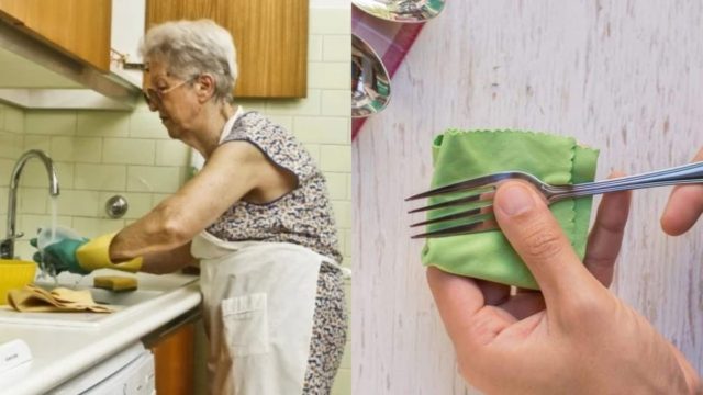 Η γιαγιά απεφάνθη: Για αστραφτερά μαχαιροπίρουνα η λύση είναι ξύδι και άλλα 2 υλικά