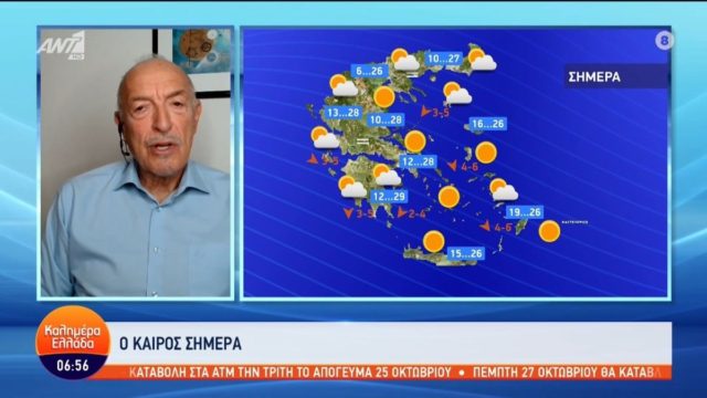 Καιρική «καμπάνα» για 28η Οκτωβρίου από τον Τάσο Αρνιακό: «Η χώρα μέσα σε 48 ώρες θα σκεπαστεί από…»