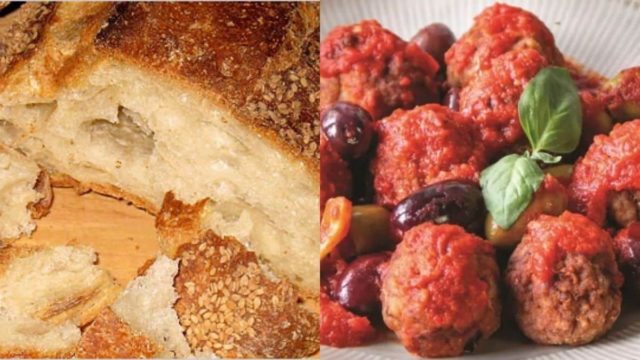 Πήρε το μπαγιάτικο ψωμί και έπλασε κεφτεδάκια με κιμά, φρέσκες ντομάτες και ελιές – Το αποτέλεσμα απλά συναρπαστικό