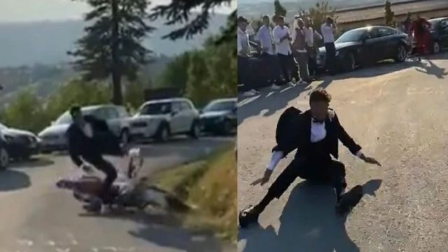 Δεν πήγε καλά αυτό: Γαμπρός ήθελε να κάνει εντυπωσιακή είσοδο με μηχανή στον γάμο – Έφαγε τούμπα και κατέληξε στο νοσοκομείο!