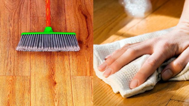 Tips για νοικοκυρές: Το κόλπο για να αστράφτει το παρκέ  –  Καθαρίστε σε χρόνο ντε τε