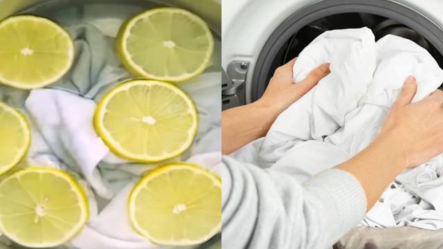 Αστραφτερά λευκά σε χρόνο dt: Το αλάνθαστο κόλπο με το λεμόνι στο πλυντήριο ρούχων που θα σας βγάλει ασπρο…πρόσωπους
